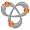 An object with three loops.