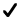 A checkmark.